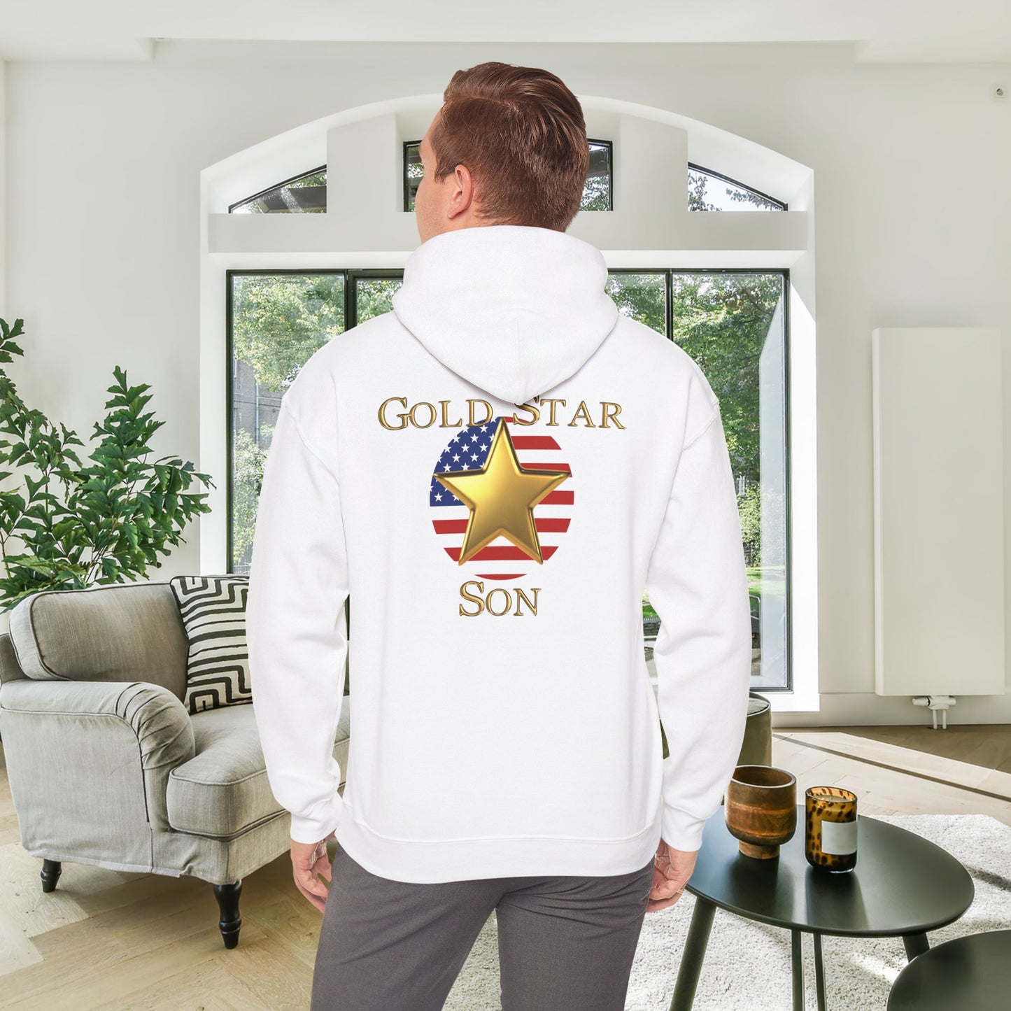 Gold Star Son Heavy Blend™ Hooded Sweatshirt