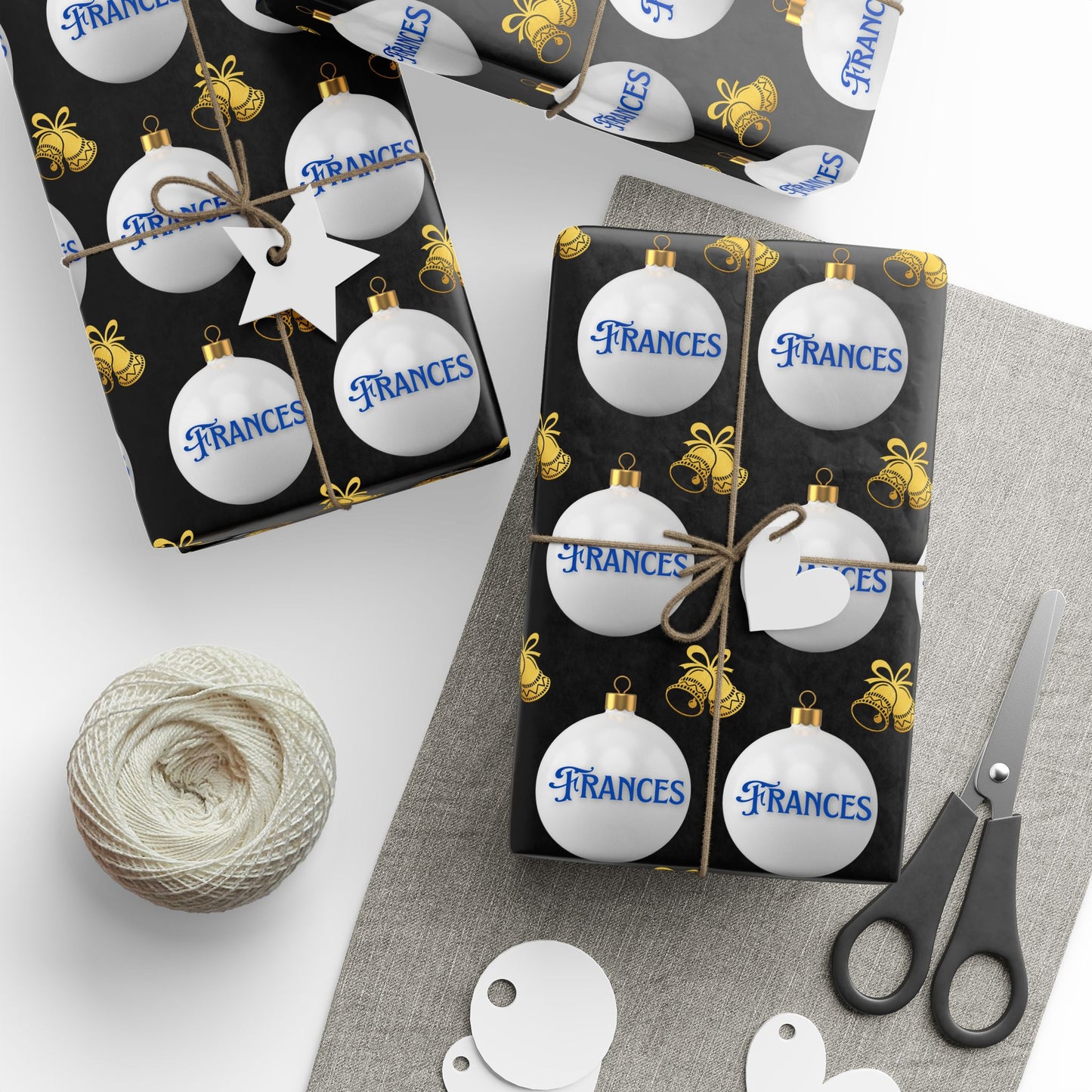 Winter Glam Custom Wrapping Paper (Frances)