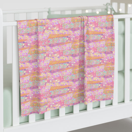 Wild Tropic Collage Baby Swaddle Blanket