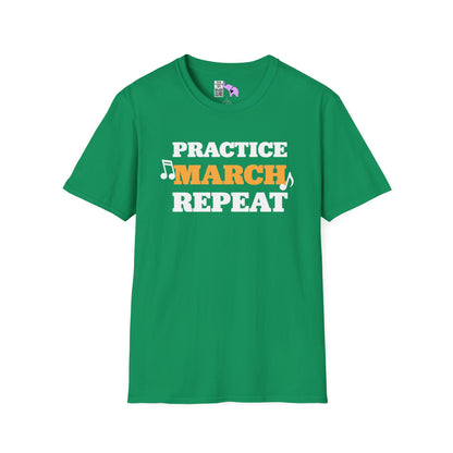 ""Practice March Repeat Adult T-shirt
