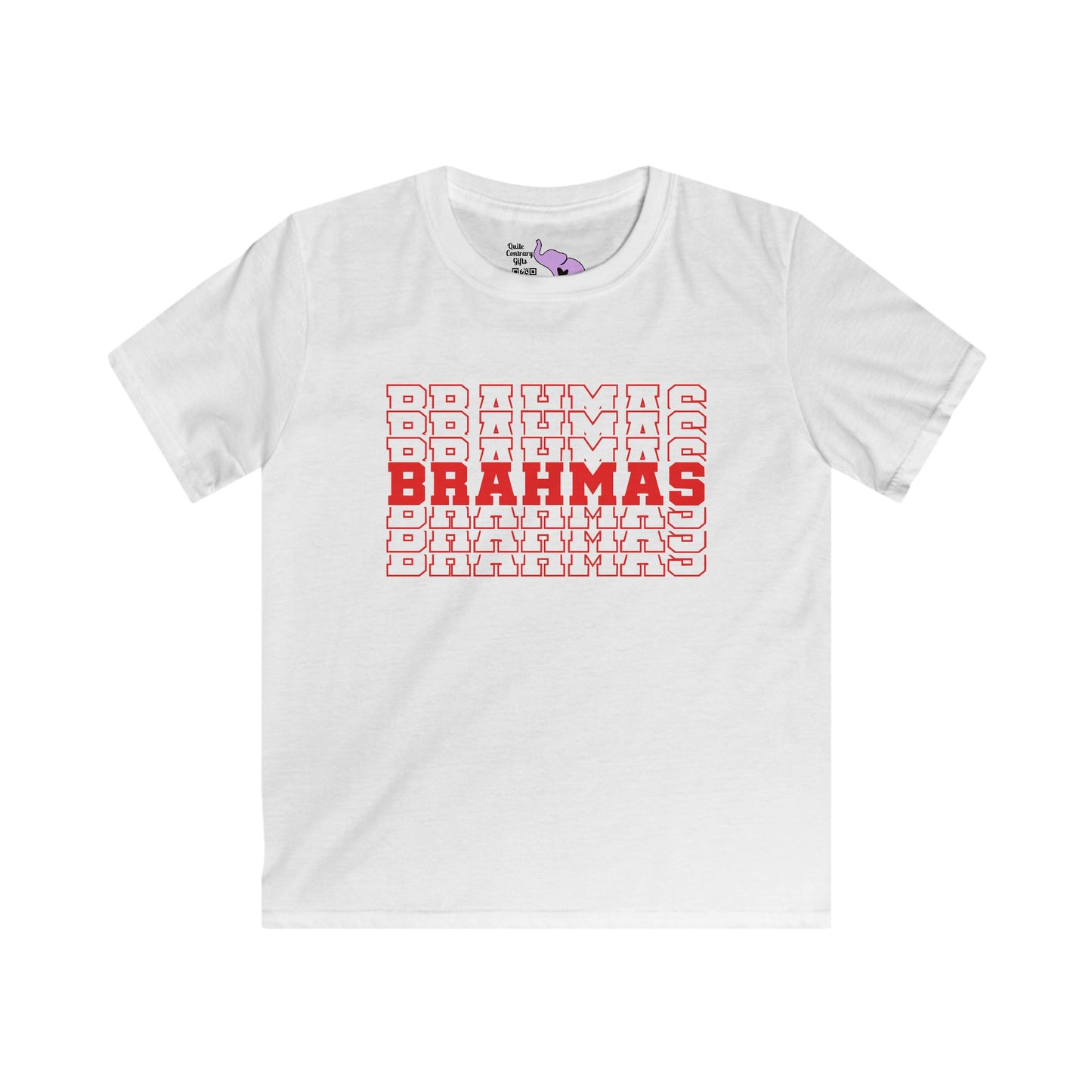Brahmas (Stacked) Youth Softstyle Tee