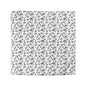 Black & White Five Petal Floral Microfiber Duvet Cover