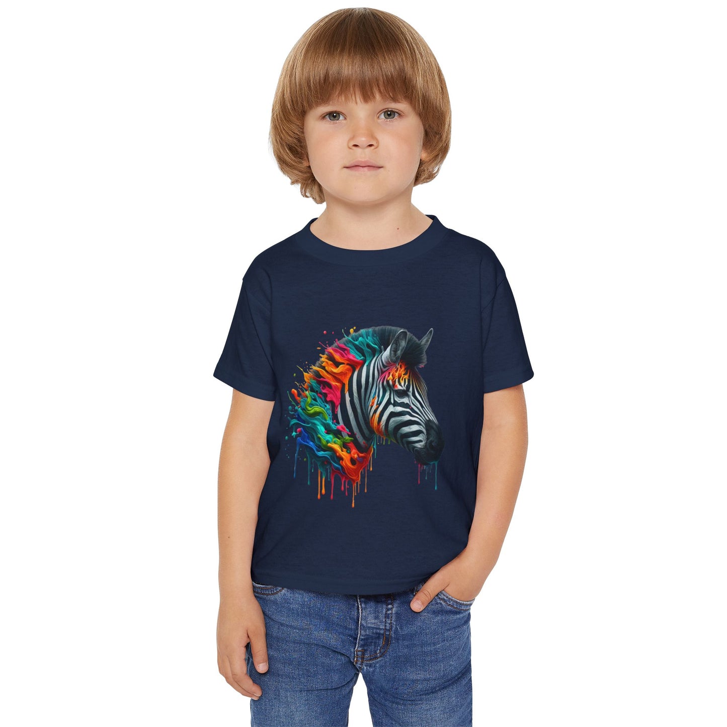 Colorful Zebra Heavy Cotton™ Toddler T-shirt