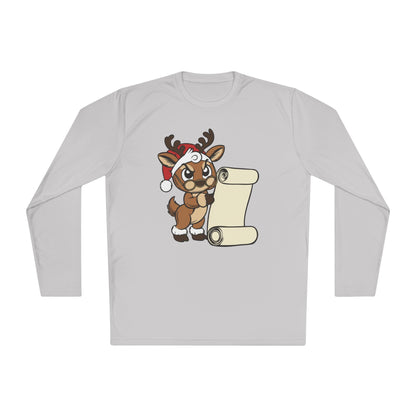 Reindeer Claus Adult Long Sleeve Tee