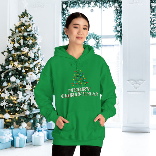 Merry Christmas Adult Heavy Blend™ Hooded Sweatshirt