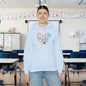 Teacher Supply Heart Heavy Blend™ Hooded Sweatshirt