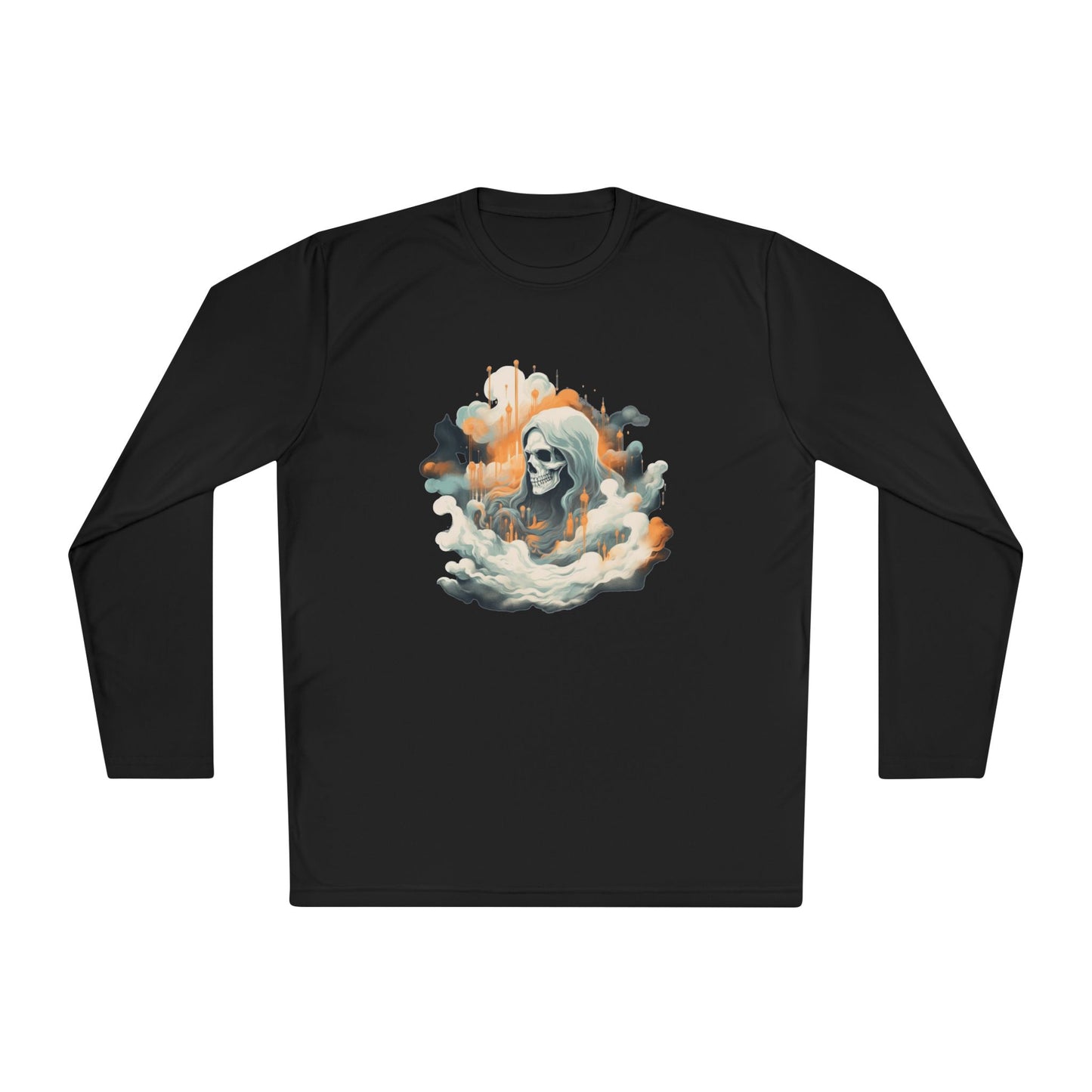 Creepy Ghost 11 Adult Long Sleeve Tee