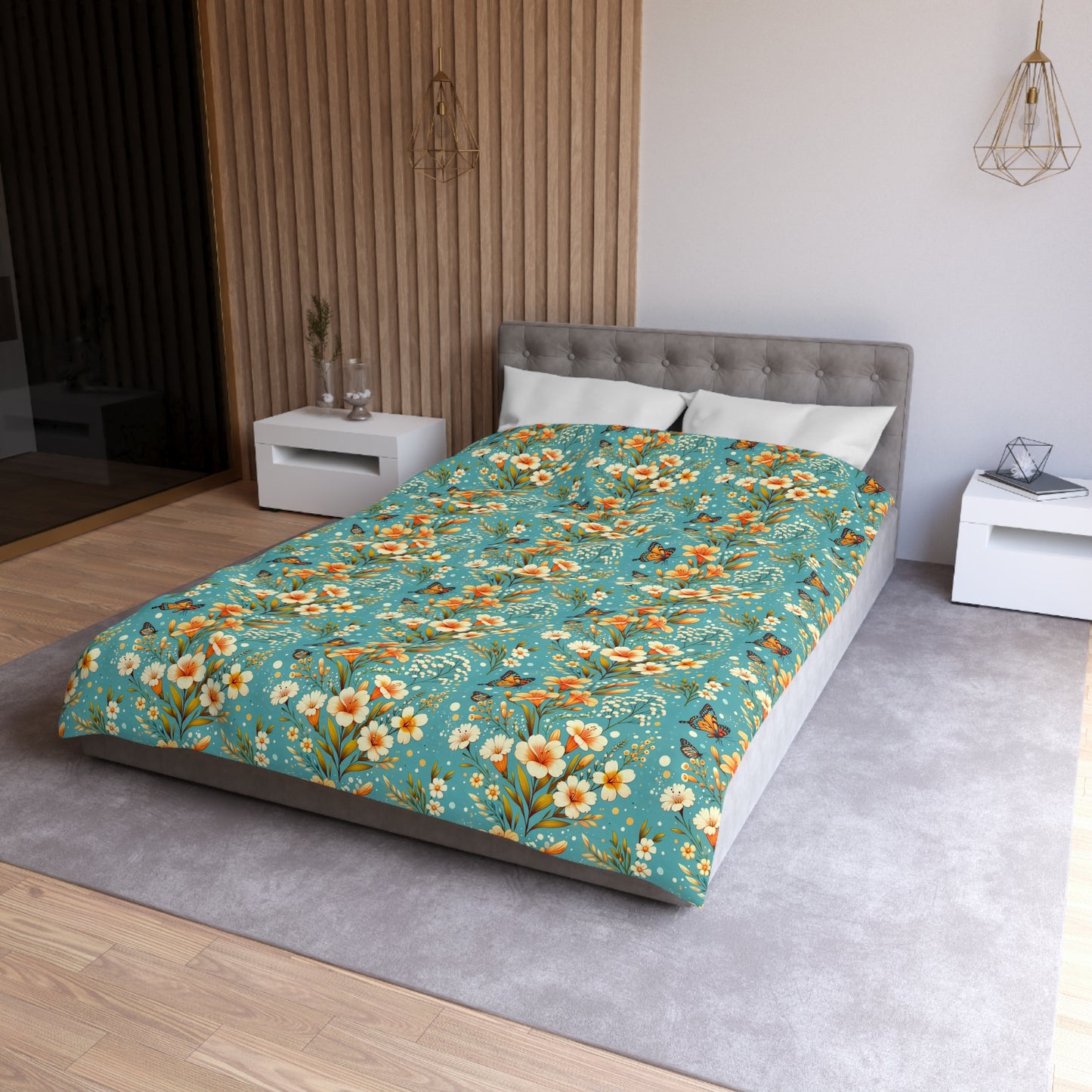 Petals & Wings Microfiber Duvet Cover