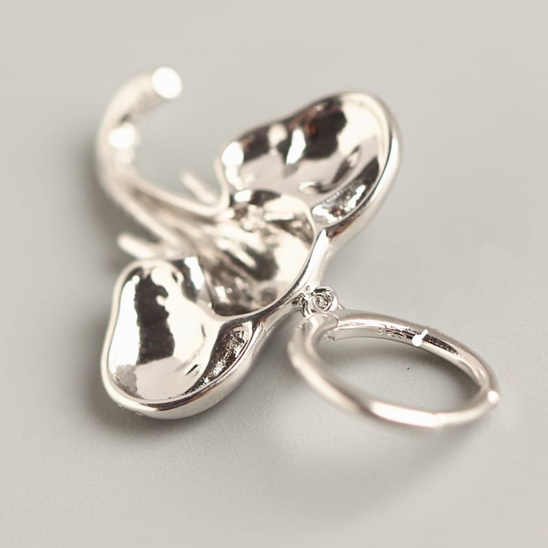 Noble Elephant Hoop Earrings