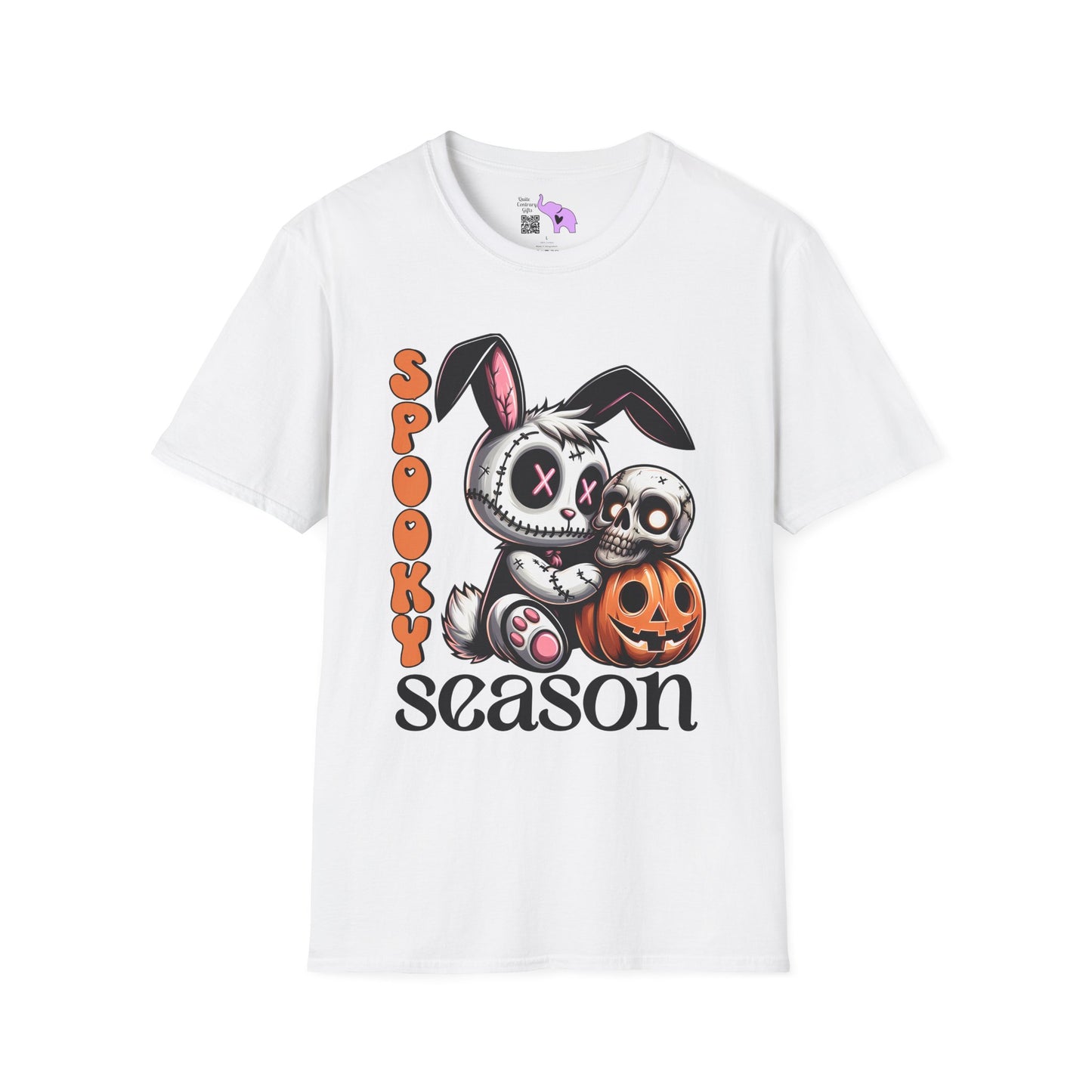 Spooky Season (Voodoo Bunny/Pumpkin) Adult T-shirt
