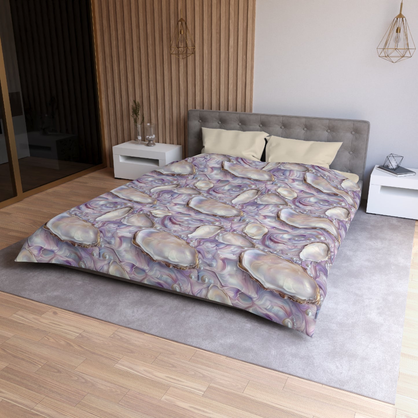 Purple Opalescent Dreams Microfiber Duvet Cover