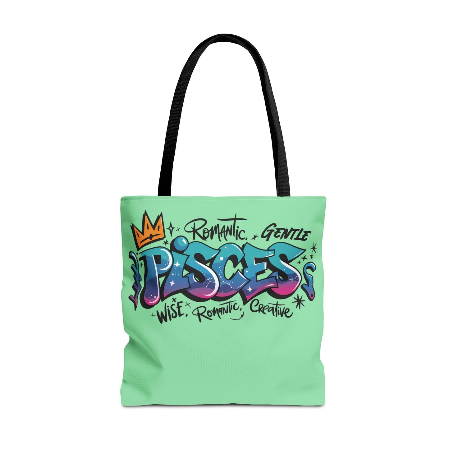 Pisces Street Art Canvas Tote Bag