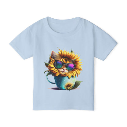 Cute Colorful Kitten 1 Heavy Cotton™ Toddler T-shirt