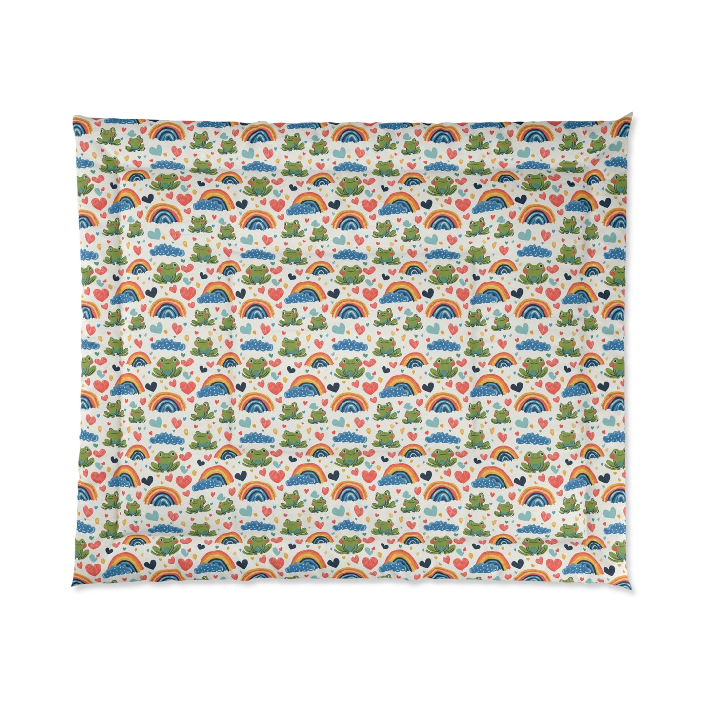 Ribbit Rainbows Basic Bedding Set