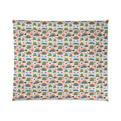 Ribbit Rainbows Basic Bedding Set