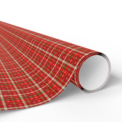 Santa’s Workshop Stripes Wrapping Paper
