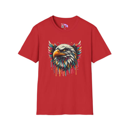 Colorful Bald Eagle Adult T-shirt