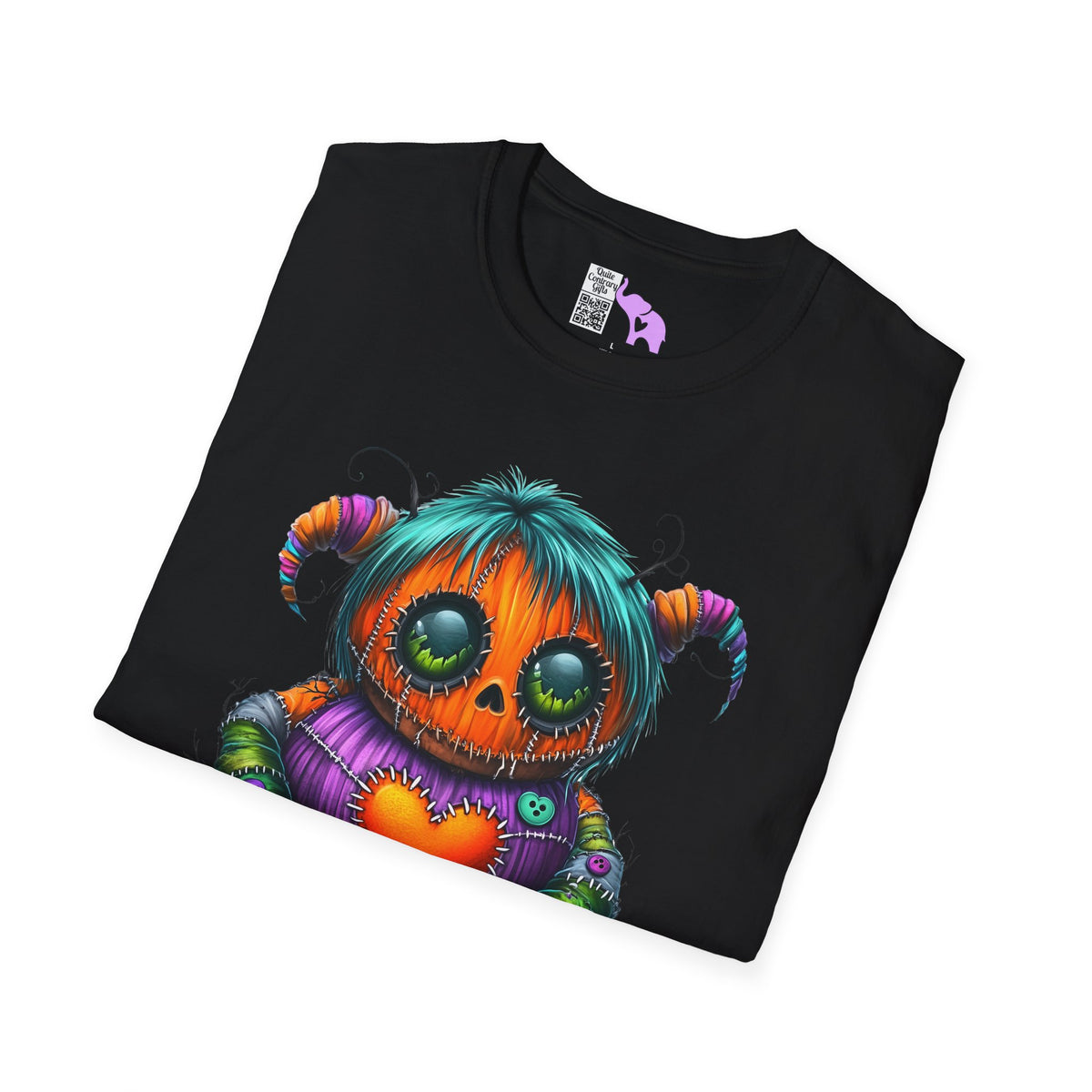 Patchwork Pumpkin Heart Adult T-shirt