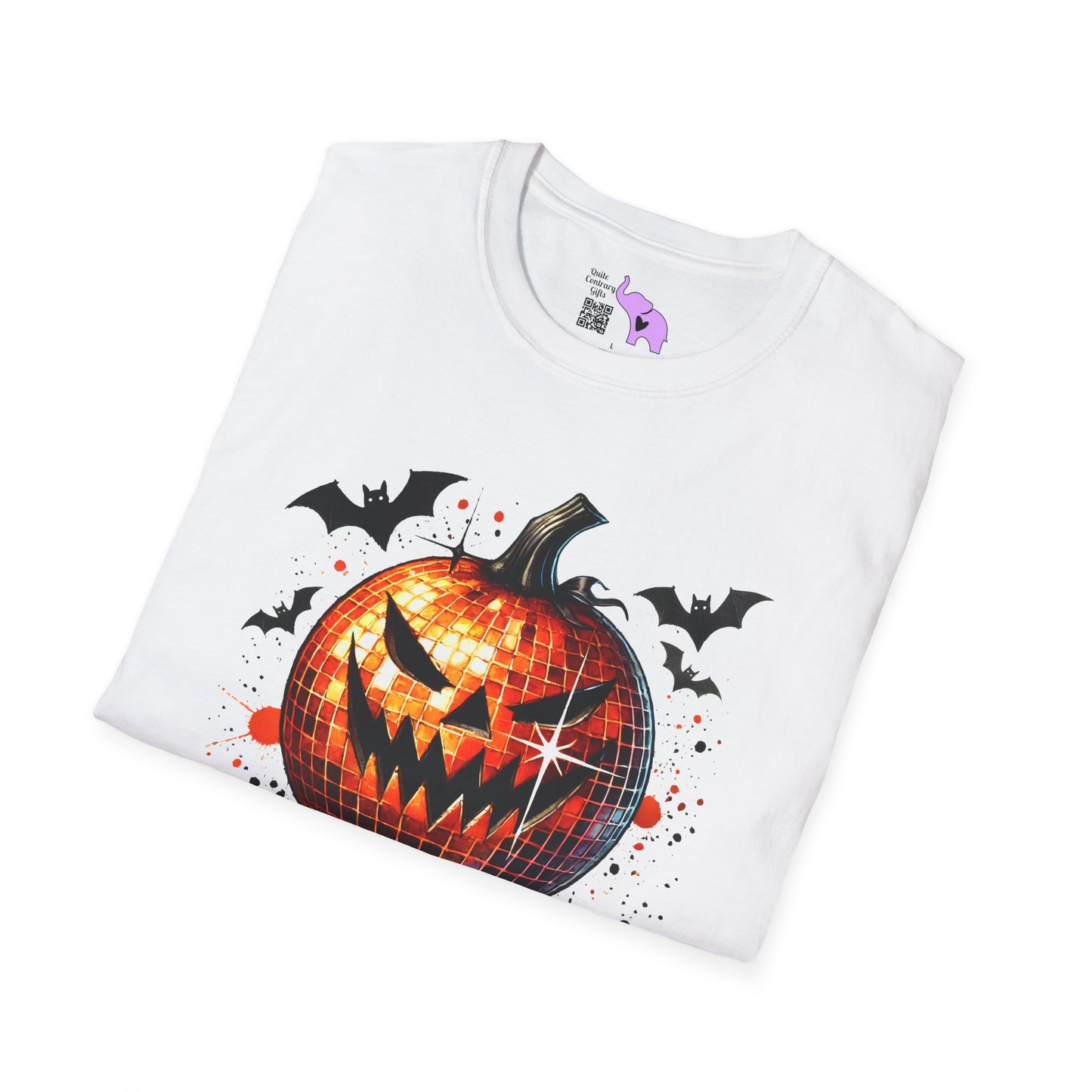 Orange Disco Pumpkin Adult T-shirt