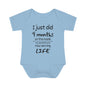 I Just Did 9 Months on the inside Infant Baby Rib Bodysuit