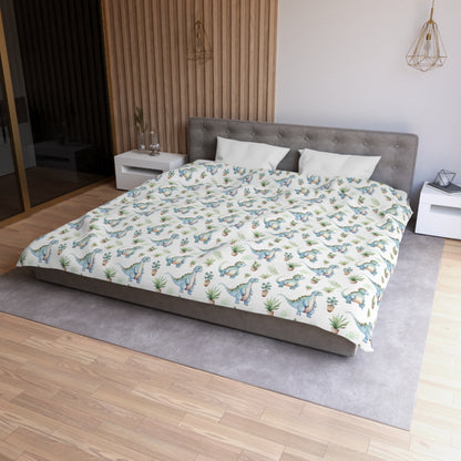 Adorable Dinosaurs Microfiber Duvet Cover