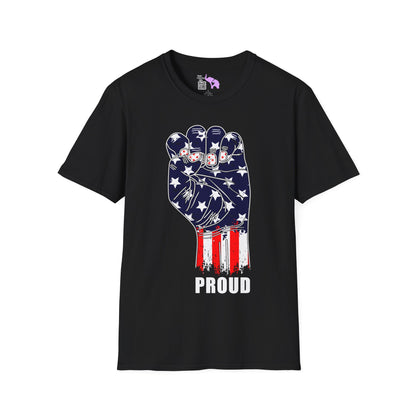 American Proud (Fist) Adult T-shirt