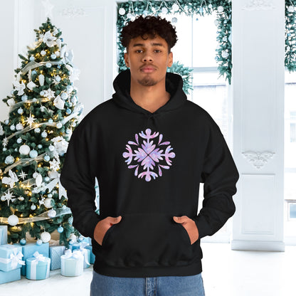 Large Snowflake 3 Adult Heavy Blend™ Hooded Sweatshirt