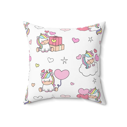 Unicorns of Love Throw Pillow