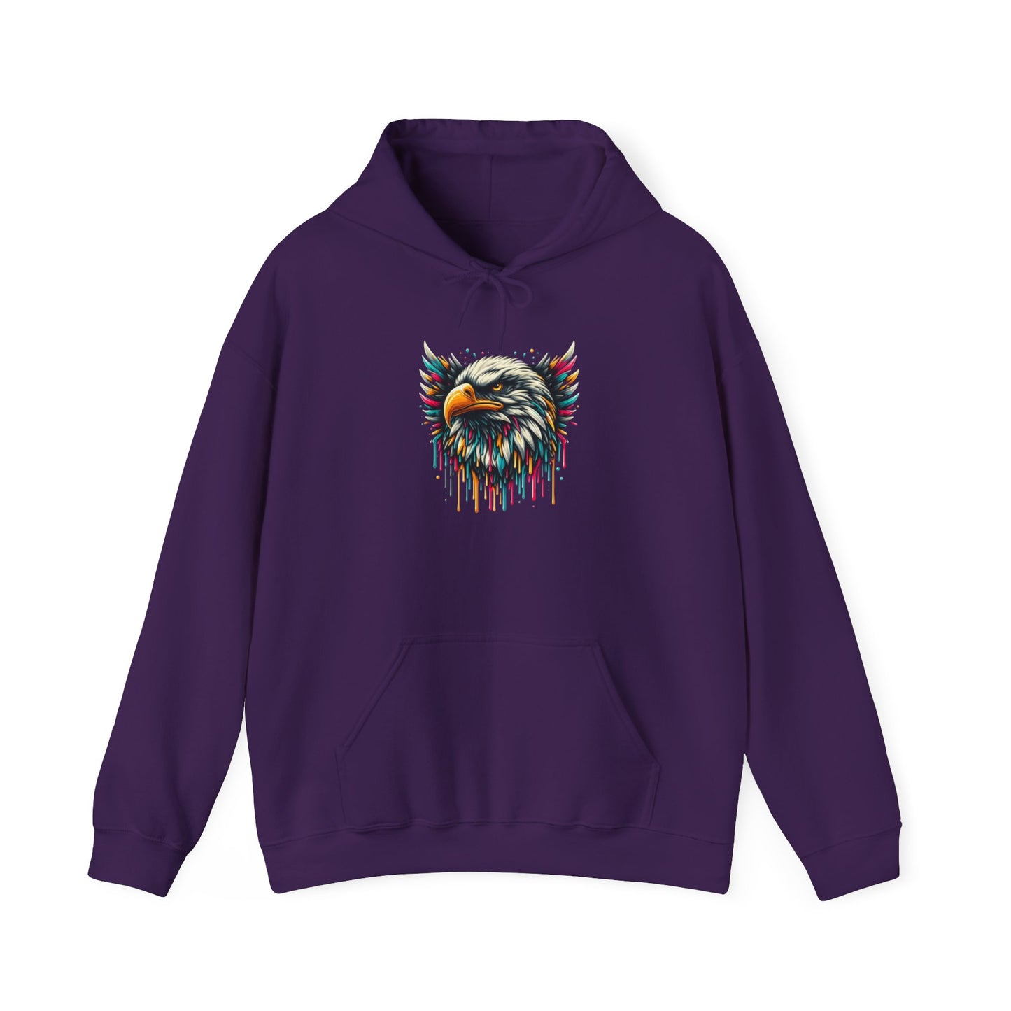 Colorful Bald Eagle Heavy Blend™ Hooded Sweatshirt