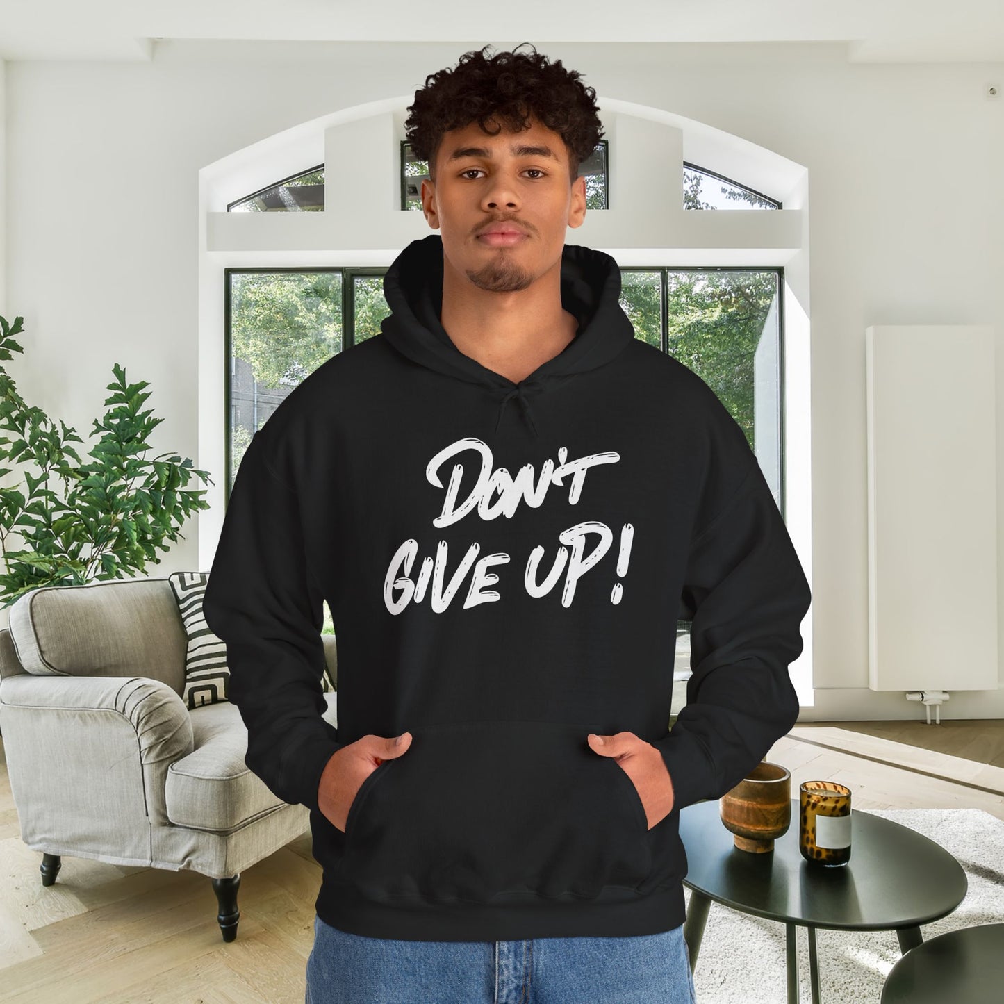 Don't Give Up Heavy Blend™ Hooded Sweatshirt