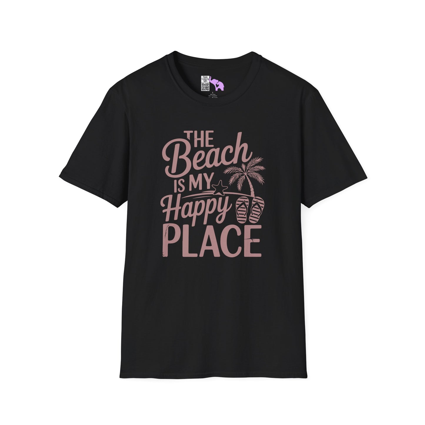 The Beach Is My Happy Place Adult T-shirt