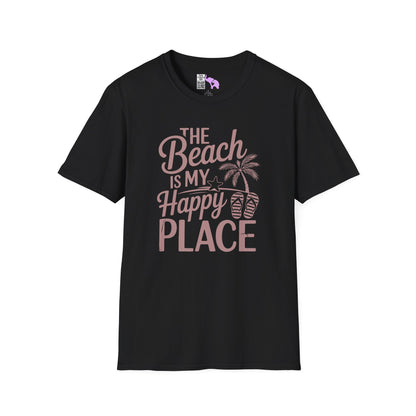 The Beach Is My Happy Place Adult T-shirt
