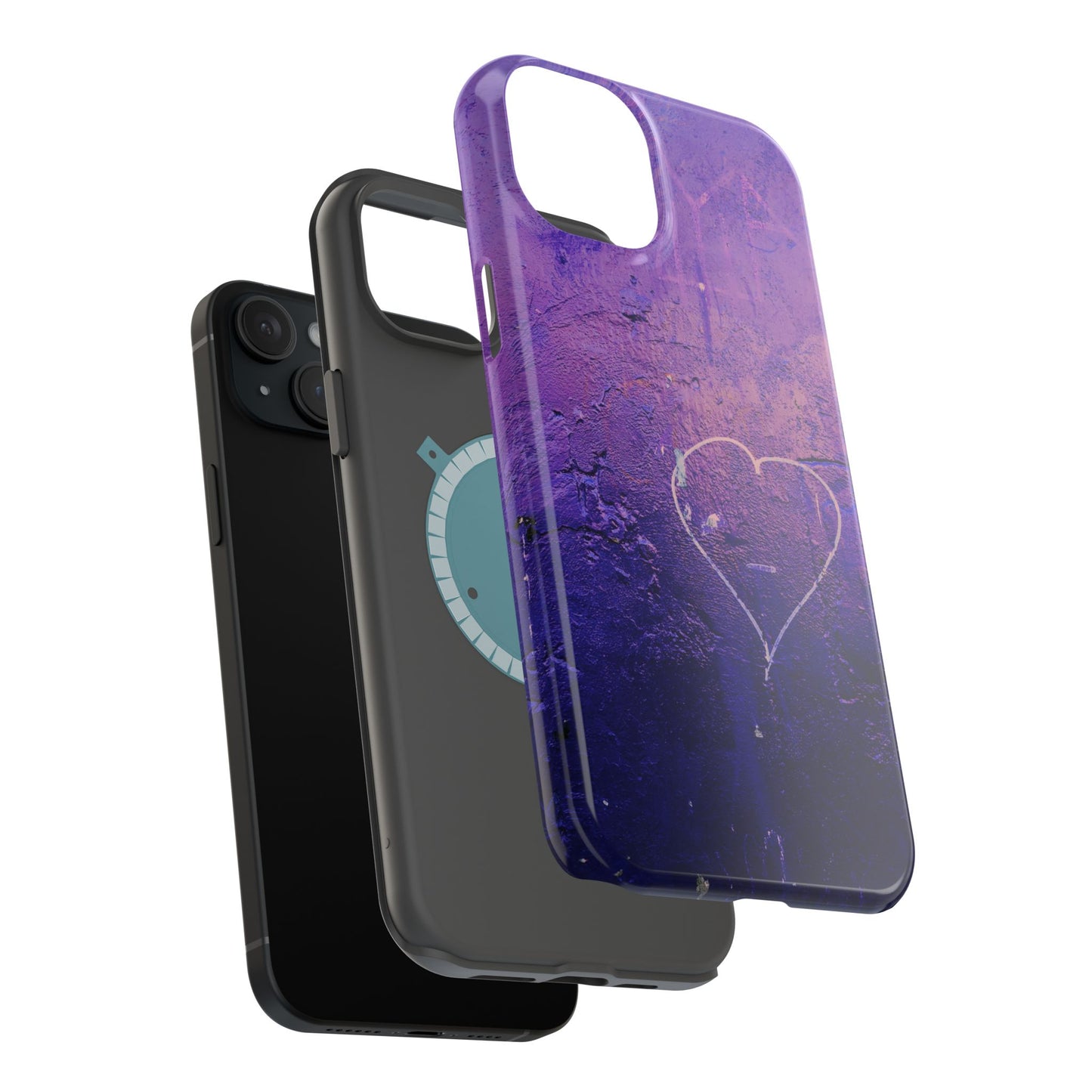 Purple Heart Wall MagSafe® Compatible Tough Case for iPhone