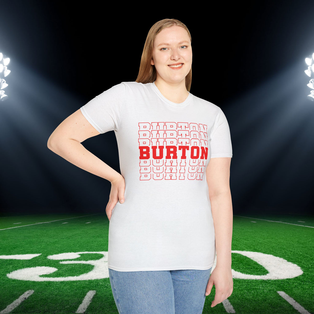 Burton (Stacked) Adult T-shirt