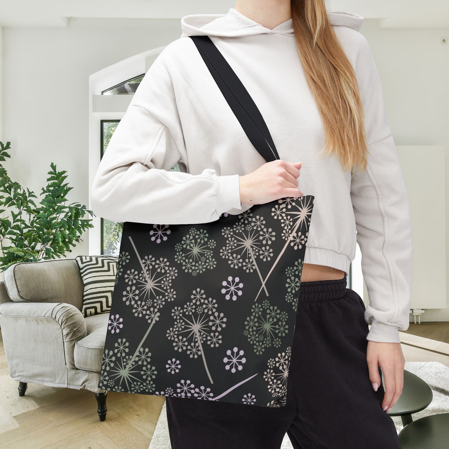 Dandelion Nightfall Canvas Tote Bag