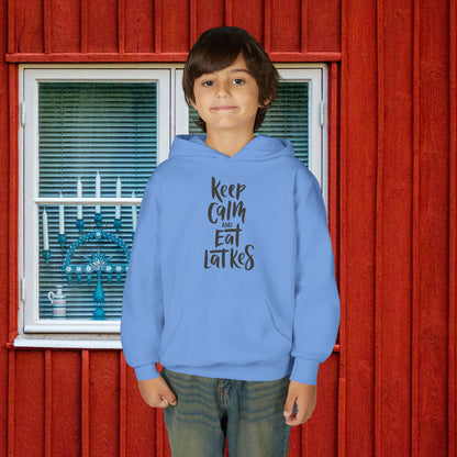 Keep Calm & Eat Latkes Youth Hoodie