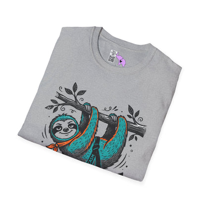 ""I Have A Black Belt in Sarcasm (Sloth) Adult T-shirt