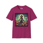 Halloween Scarecrow w/Pumpkins 4 Adult T-shirt