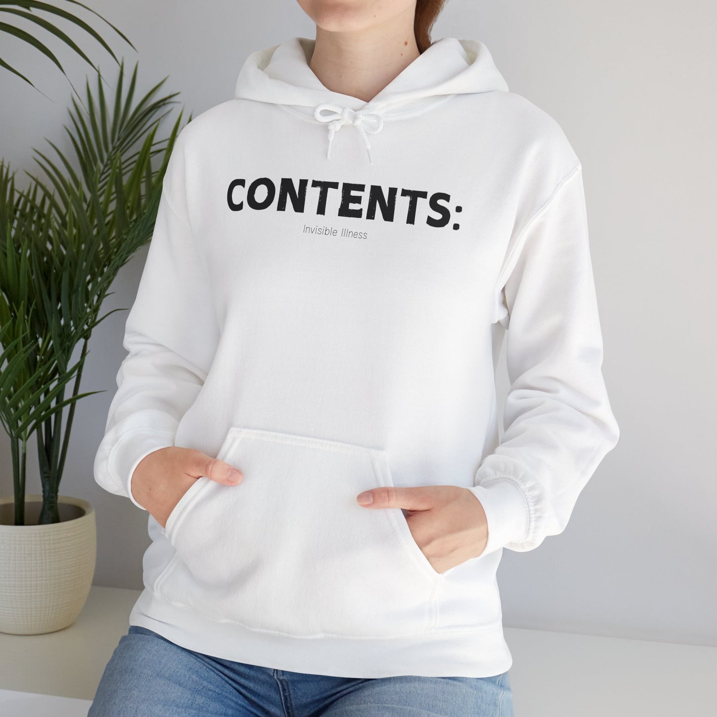 Contents: Invisible Illness Heavy Blend™ Hooded Sweatshirt