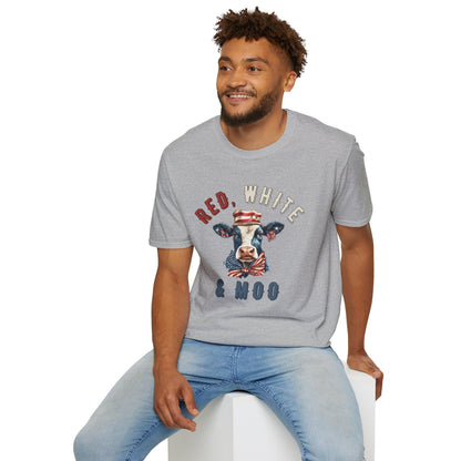 Red, White, & Moo T-shirt