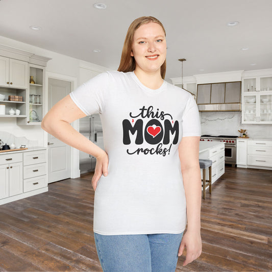 This Mom Rocks Adult T-shirt