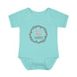 Pink Milestone Wreath Onesie-Two Weeks