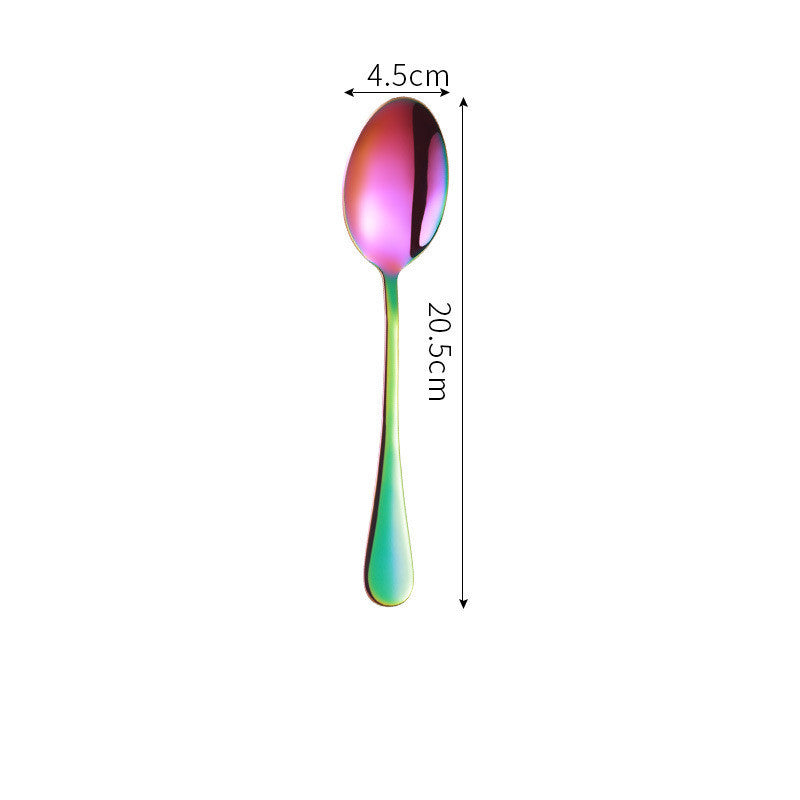 Iridescent Stainless Steel Tableware Set