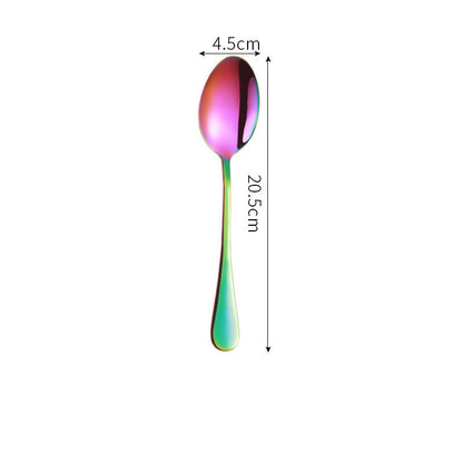 Iridescent Stainless Steel Tableware Set