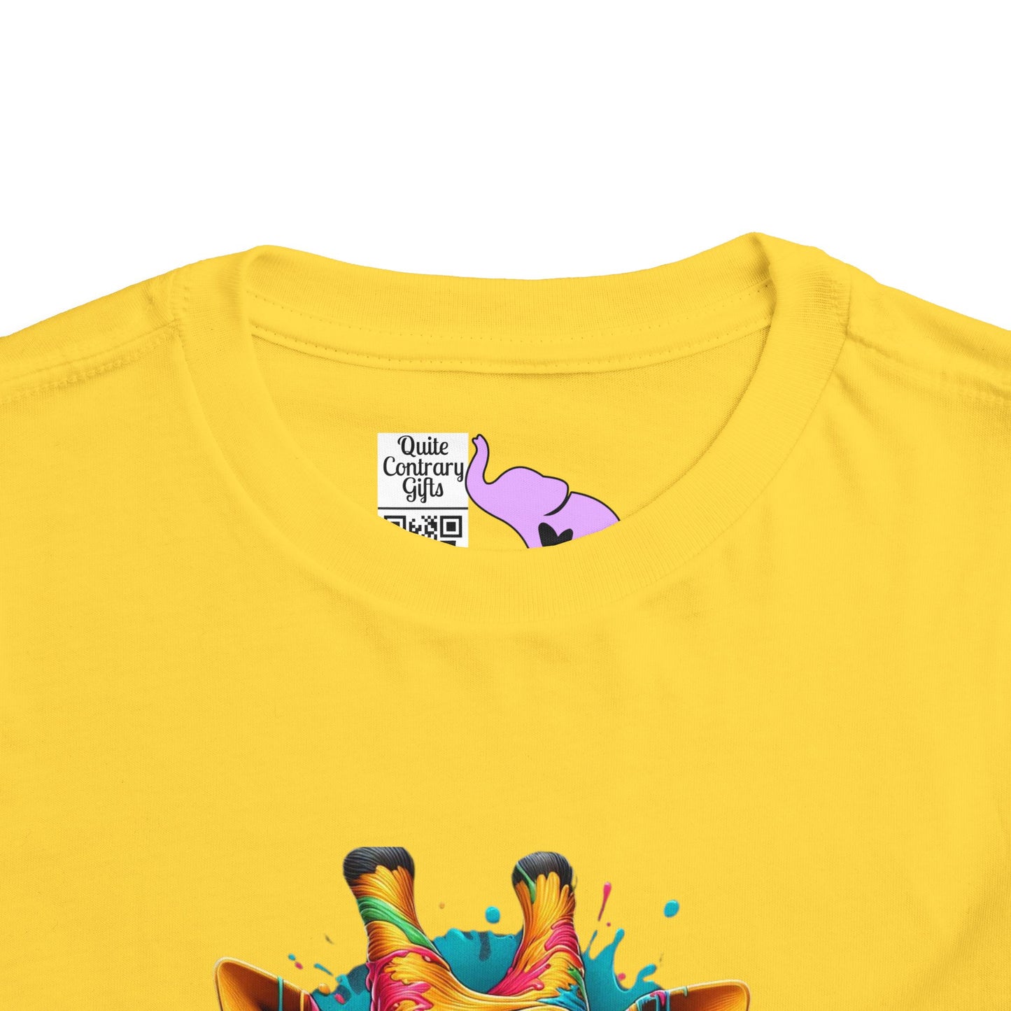 Colorful Giraffe Toddler Tee