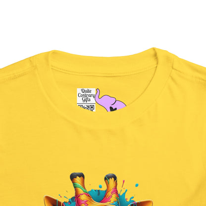 Colorful Giraffe Toddler Tee
