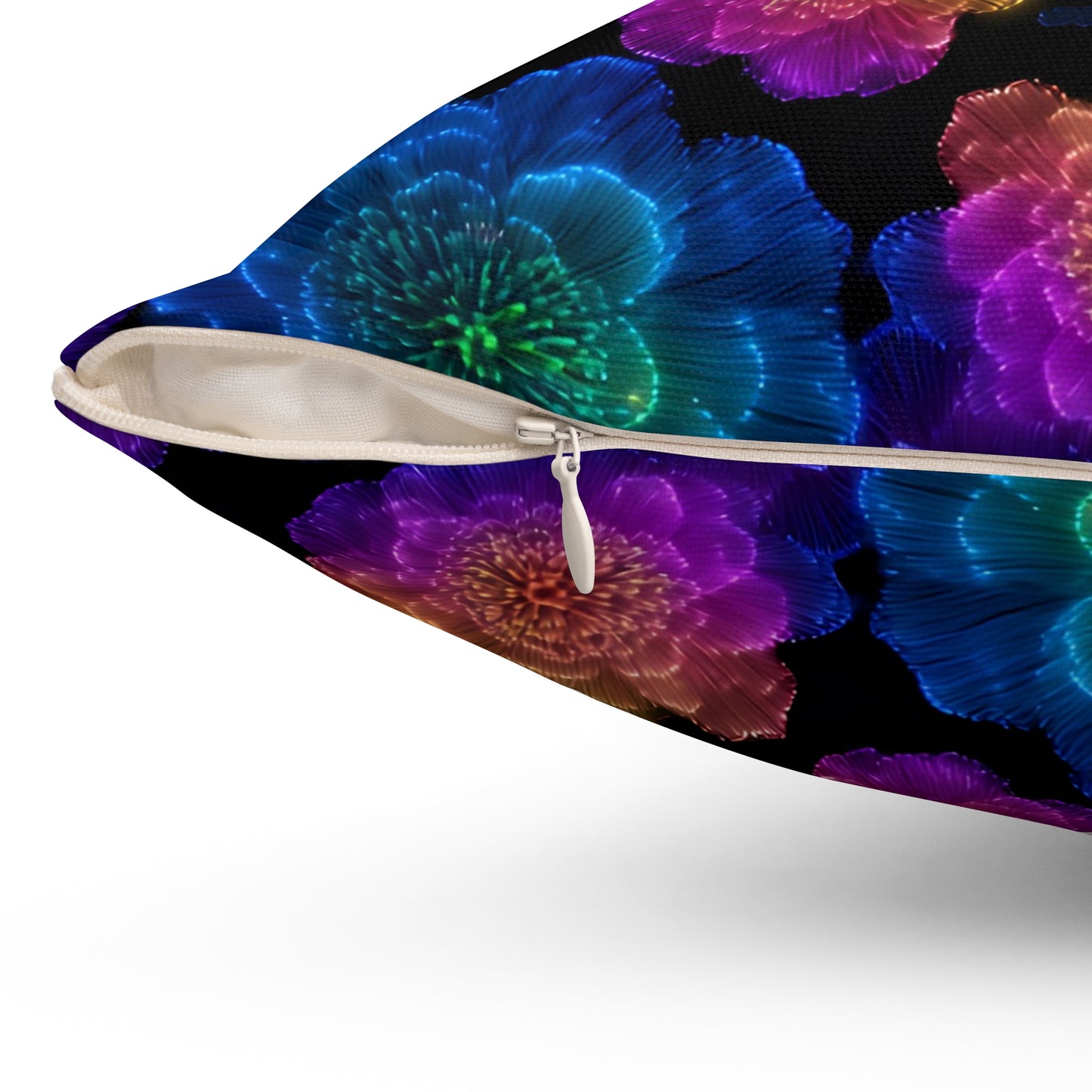 Luminous Carnations Throw Pillow