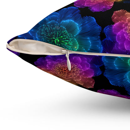 Luminous Carnations Throw Pillow