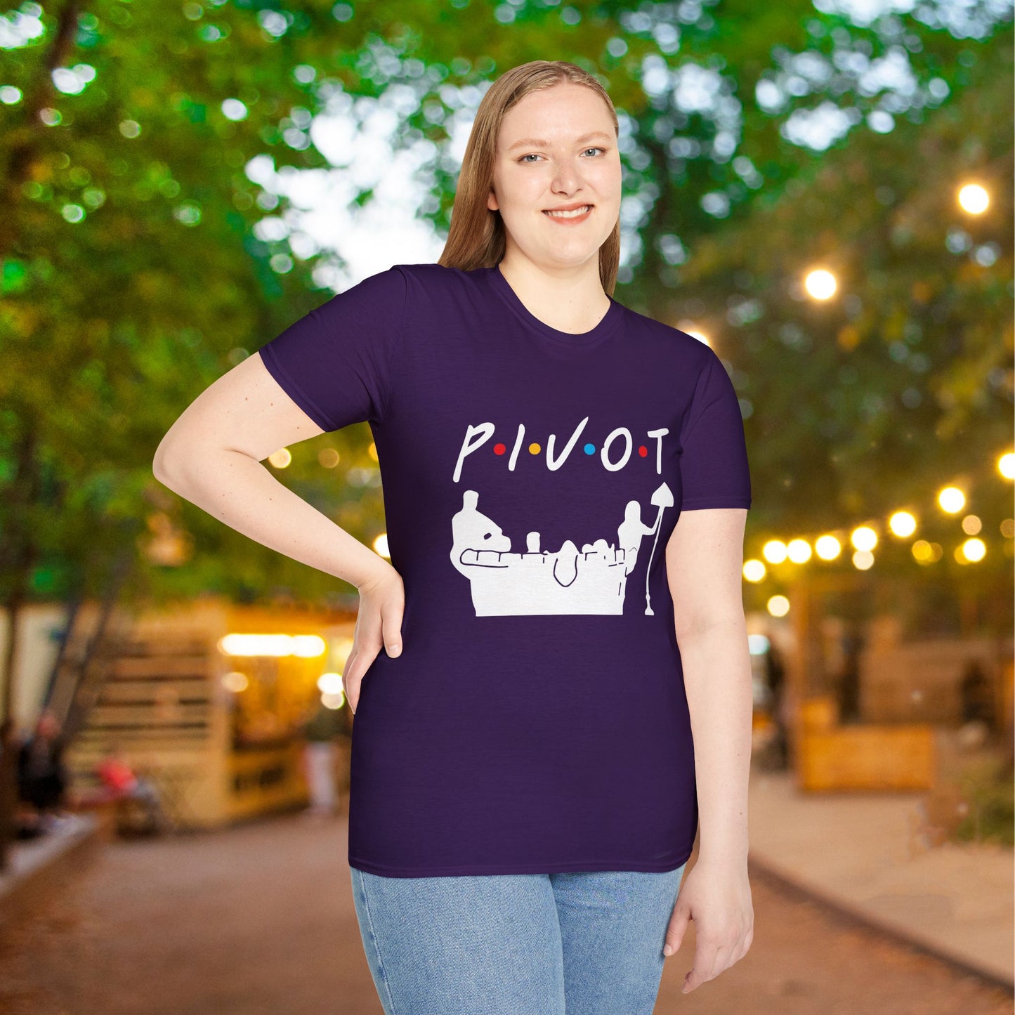 Friends; Pivot Adult T-shirt