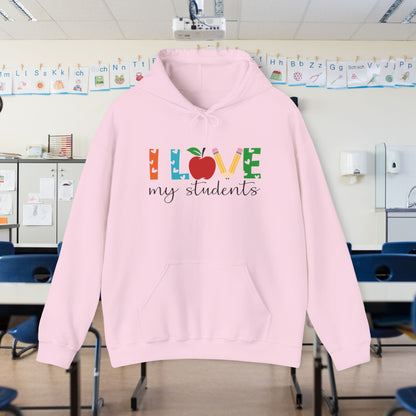 I Love My Students Heavy Blend™ Hooded Sweatshirt